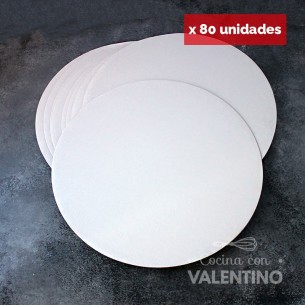 Disco Carton Alprin Blanco 29 Cm (bulto Pack 80 Un.)
