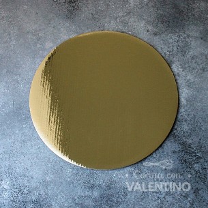 Disco Carton Alprin Dorado 24 Cm (bulto Unidad)