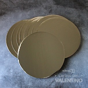 Disco Carton Alprin Dorado 26 Cm (bulto Pack 10 Un.)