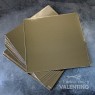 Base Cuadrada Carton Alprin Dorado 31x31 (bulto Pack 10 Un.)