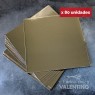 Base Cuadrada Carton Alprin Dorado 31x31 (bulto Pack 80 Un.)
