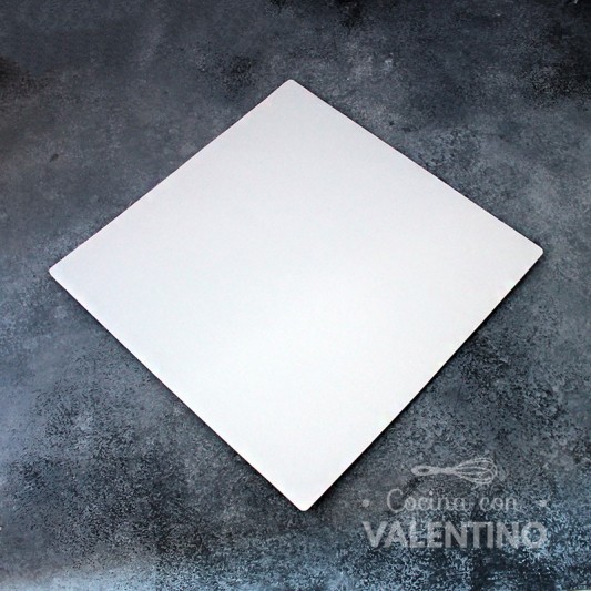 Base Cuadrada Carton Alprin Blanco 27x27 (bulto Unidad)