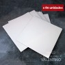 Base Cuadrada Carton Alprin Blanco 27x27 (bulto Pack 80 Un.)