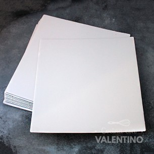 Base Cuadrada Carton Alprin Blanco 31x31 (bulto Pack 10 Un.)