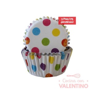 Pirotines Convida Deco/Lisos Unidad (bulto Pack 75 Un.)