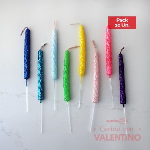 Vela Lisa - 1 Un. (bulto Pack 10 Un.)