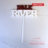Adorno Torta - Dale Boca  - Dale River - 1 Un. (bulto Pack 3 Un.)