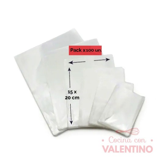 Bolsa Polipropileno 15x20 - 1 Un (bulto Pack 100 Un.)