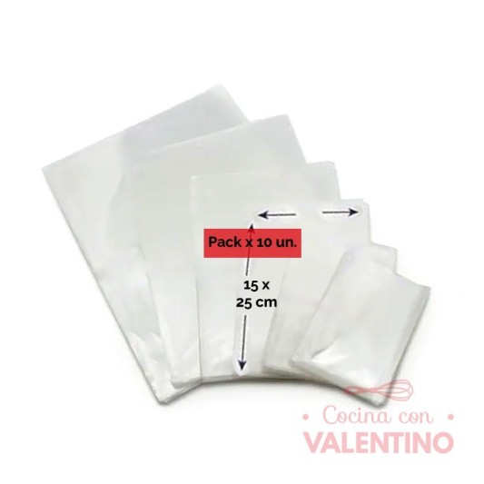Bolsa Polipropileno 15x25 - 1 Un (bulto Pack 10 Un.)