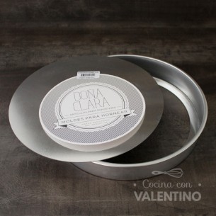 Molde Tortera Desmontable en Capa Doña Clara (medida 24cm)