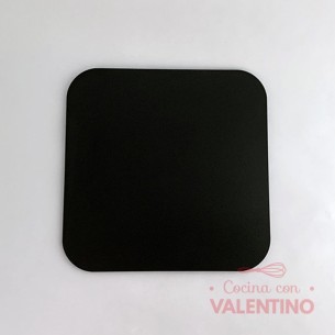 Base Fibro Plus Cuadrada Negra (medida 24cm)
