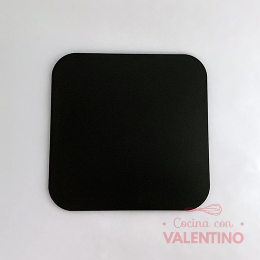 Base Fibro Plus Cuadrada Negra (medida 24cm)