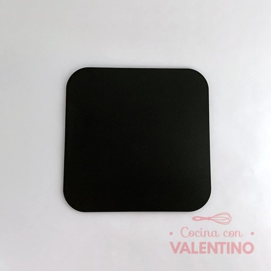 Base Fibro Plus Cuadrada Negra (medida 18cm)
