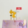 Cake Topper Plaqui Mini Comunion/Bautismo  - 1 un. (bulto Pack 40 Un.)