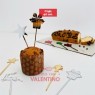 Cake Topper Plaqui Mini Navidad - 1 Und (bulto Pack 40 Un.)