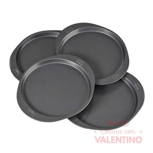 Set 4 Moldes Wilton Torta Redonda Easy Layers - 20 Cm