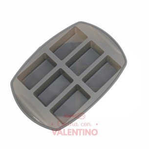 Molde Silicona Mini Budin Plus Market - 6 Un