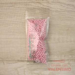 Drops Pastelar Perlas Medianas  Rosa Claro  - 35Grs