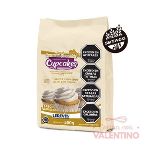 Mix Cupcake Ledevit Vainilla - 500 Grs