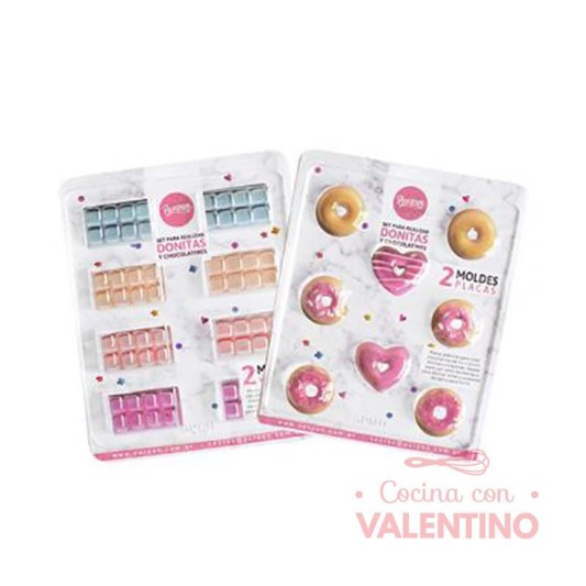 Set Placa Parpen Chocolatines Donas y Corazones SPDC