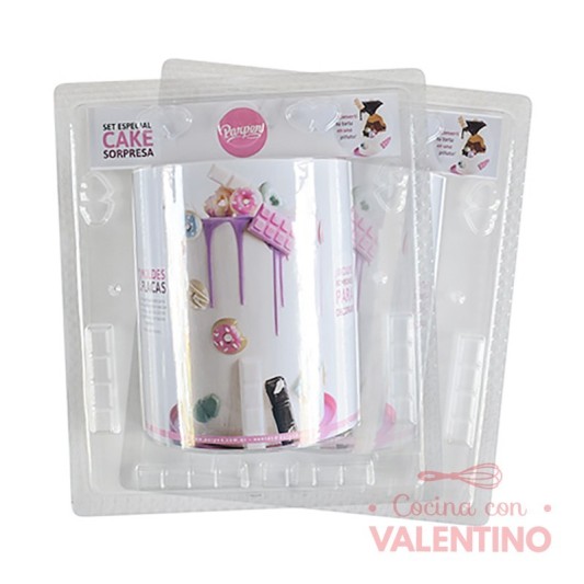 Set Placa Parpen Cake Sorpresa 19x24cm SPCS
