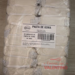 Pasta de Goma Blanca - 500 Grs - Pack 20 Un