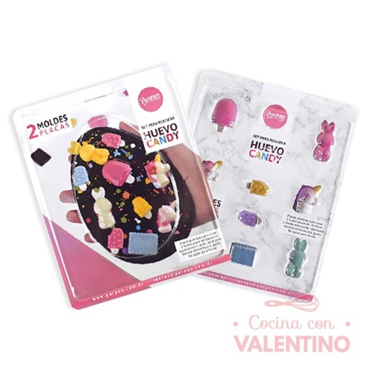 Set Placa Parpen Huevo Plano Candy SPH15P