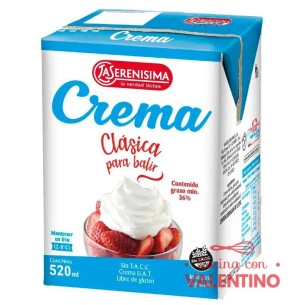 Crema de Leche La Serenisima Tetrapack- 520 Ml