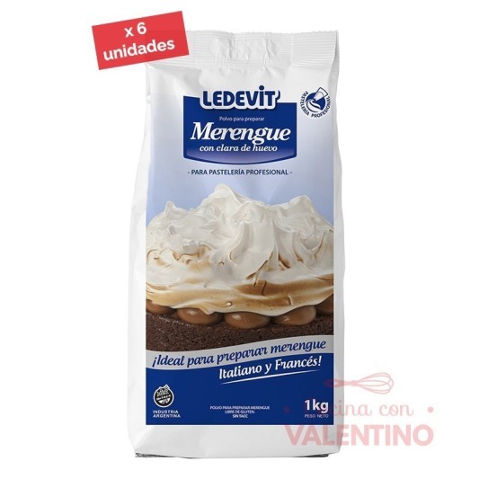 Merengue Listo Ledevit - 1 Kg - Pack 6 Un