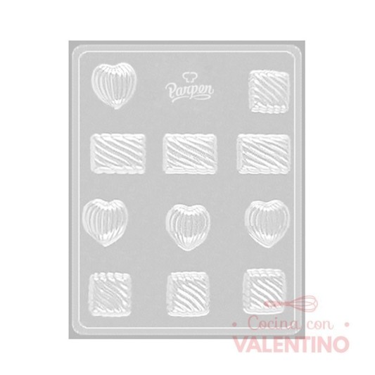 Placa Parpen Bombones Rayados P162