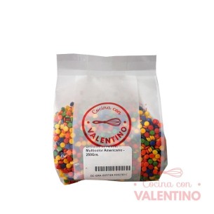 Circulos de Azucar Multicolor - 250 Grs