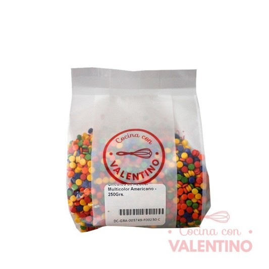 Circulos de Azucar Multicolor - 250 Grs