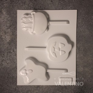 Placa Plastichok Chupetines Halloween x3 1397A