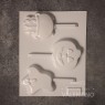 Placa Plastichok Chupetines Halloween x3 1397A