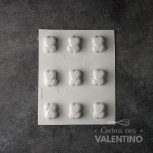 Placa Plastichok Bombon Corazones Unidos x9 35A