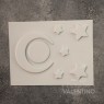 Placa Plastichok Luna y estrellas 934A