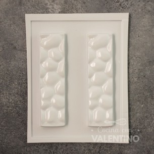 Placa Plastichok Dos Barras con Relieve 1775A