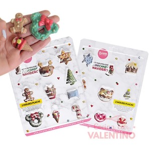 Set Placas Parpen Mini Candy Navideño