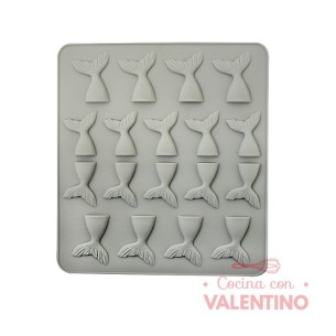 Molde Silicona Colas de Sirena x18 - CM