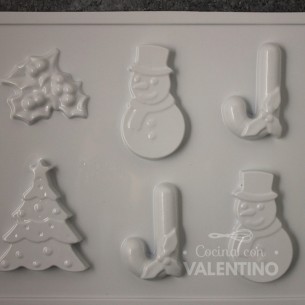 Placa Plastichok Varios Navidad x8 1834C