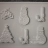 Placa Plastichok Varios Navidad x8 1834C