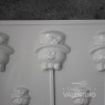 Placa Plastichok Paletas Muñeco de Nieve x3 1836C