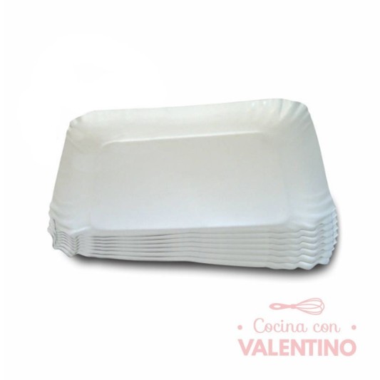 Plato Bandeja Carton Gris N°5 27x21 - 1 Un