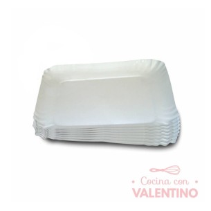 Plato Bandeja Carton Gris N°4 24x19 - 1 Un