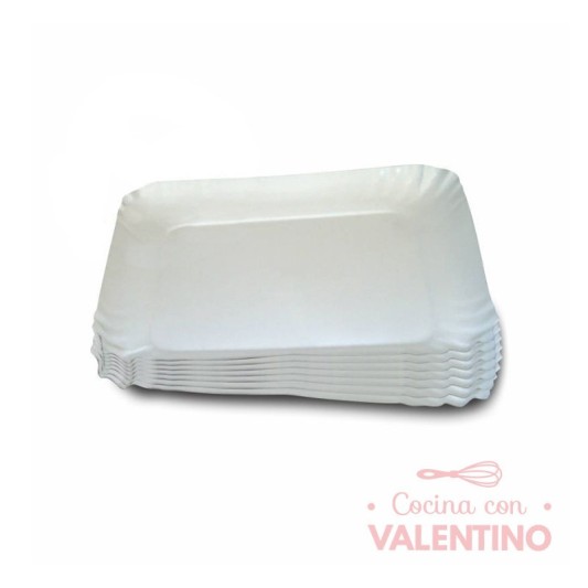 Plato Bandeja Carton Gris N°4 24x19 - 1 Un