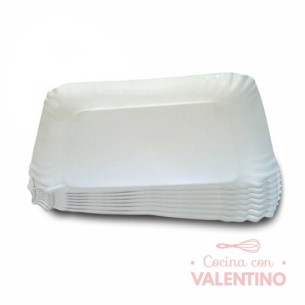 Plato Bandeja Carton Gris N°6 29x23 - 1 Un