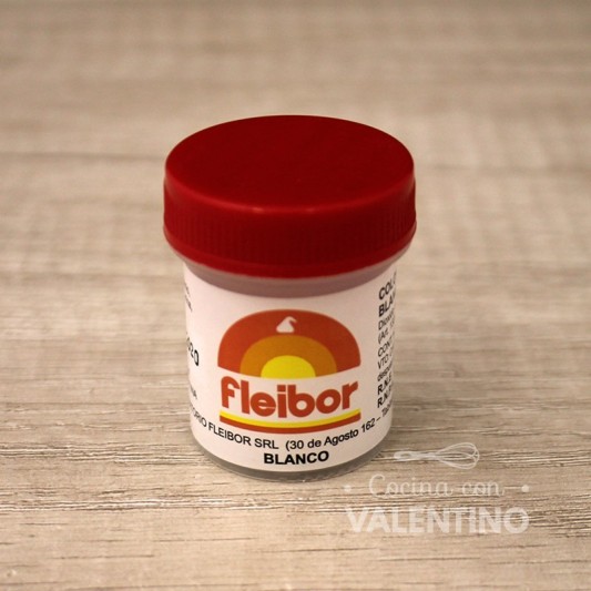 Colorante Pasta Fleibor Blanco - 15 Grs