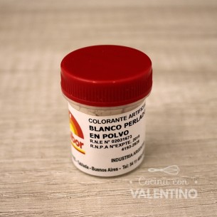 Colorante Polvo Fleibor Blanco Perlado - 5 Grs
