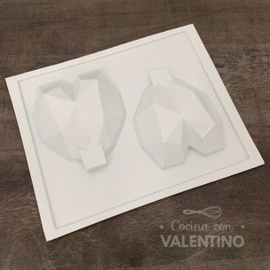 Placa Plastichok Corazon Diamante x2 1798A