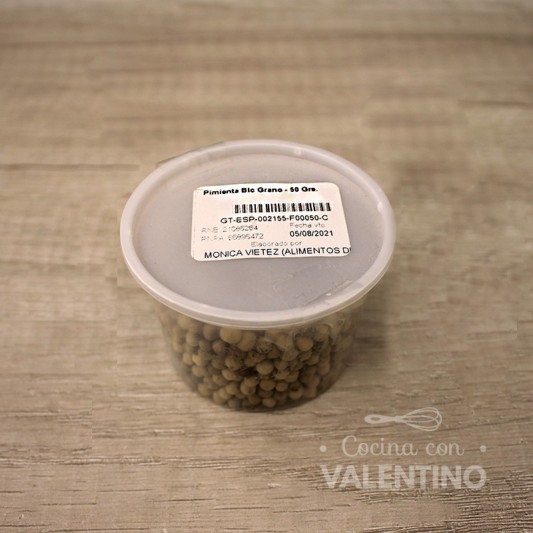 Pimienta Blanca Grano - 50 Grs